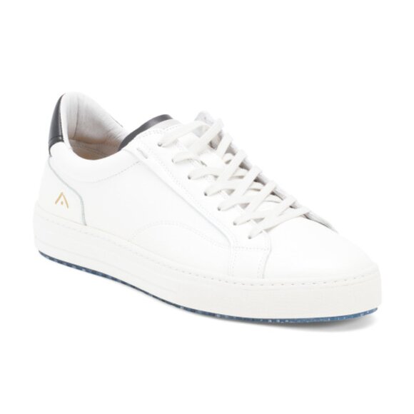 AMBITIOUS Men's Made In Portugal Leather Sport Casual Sneakers - Picture 1 of 3